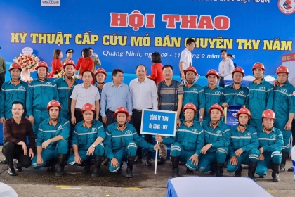 Đội Cấp cứu mỏ bán chuyên Công ty Than Hạ Long giành thành tích cao tại Hội thao cấp cứu mỏ bán chuyên TKV 2025