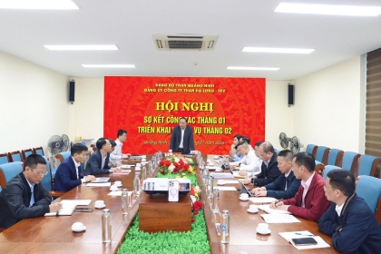 Đảng ủy Công ty Than Hạ Long – TKV sơ kết công tác tháng 01, triển khai nhiệm vụ tháng 02 năm 2026