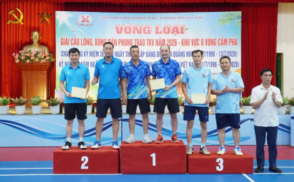 Than Hạ Long ghi dấu ấn đặc biệt tại Vòng loại  Giải Cầu lông, Bóng bàn TKV năm 2026