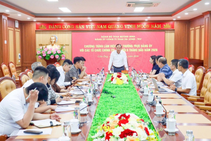 Đảng ủy Công ty Than Hạ Long làm việc với các tổ chức chính trị - xã hội