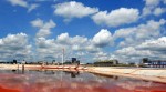 Toàn cảnh nhà máy sản xuất alumina Tân Rai, Lâm Đồng nhìn từ khu bùn đỏ