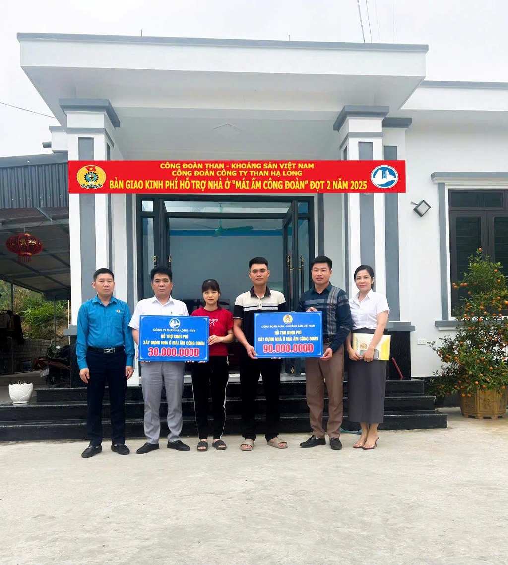 Công ty Than Hạ Long – TKV trao “Mái ấm Công đoàn”, tiếp sức công nhân khó khăn